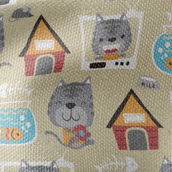 House Fish Tank Cat Waterproof Canvas