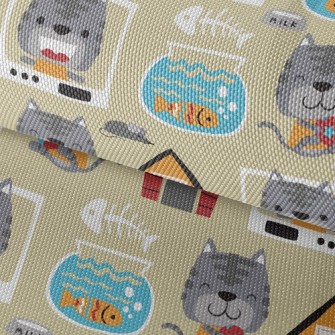 House Fish Tank Cat Waterproof Oxford