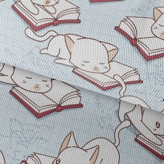 Cat Reading Waterproof Oxford