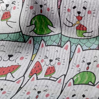 Cat Eating Watermelon Terry