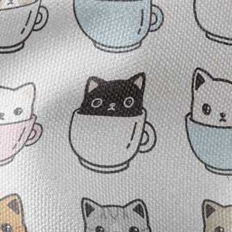 Coffee Mug Cat Waterproof Canvas