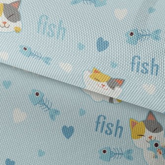 Cat Fish Bone Waterproof Oxford