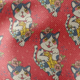 Lucky Cat Waterproof Canvas