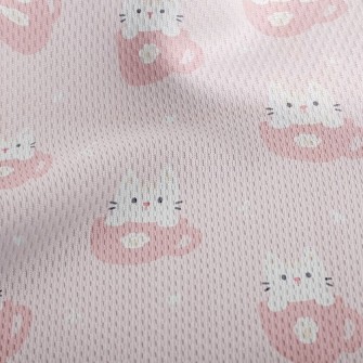 Coffee Mug Cat Athletic Mesh Flat Back