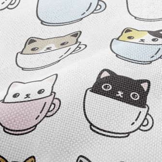 Coffee Mug Cat Performance Linen