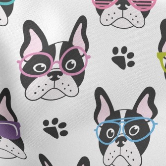 French Bulldog With Glasses Stretch Ponte