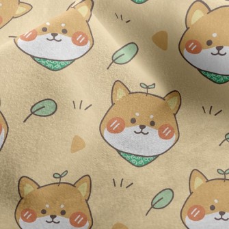 Shiba Leaves Micro Fleece