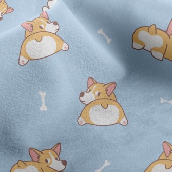 Corgi Showing Ass Micro Fleece