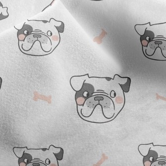 French Bulldog Dog Bone Micro Fleece