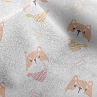 Wearing Scarf Shiba Inu Micro Fleece