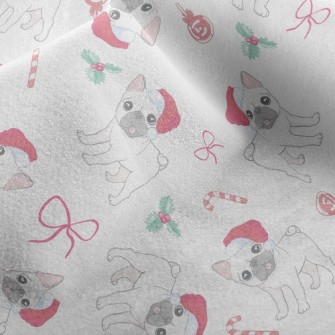 Christmas French Bulldog Micro Fleece