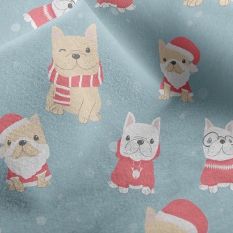 Christmas Costume French Bulld Micro Fleece
