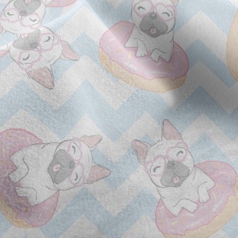 Donut French Bulldog Micro Fleece