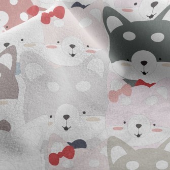 Cute Husky Micro Fleece