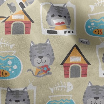 House Fish Tank Cat Micro Fleece