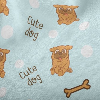 Puppy Dog Bone Minky