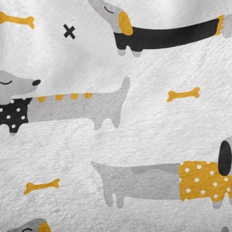Dachshund Dog Bones Minky