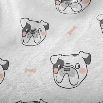 French Bulldog Dog Bone Minky