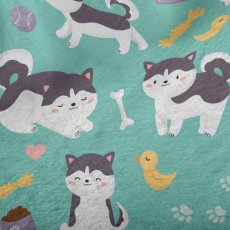 Husky And Duck Toy Minky