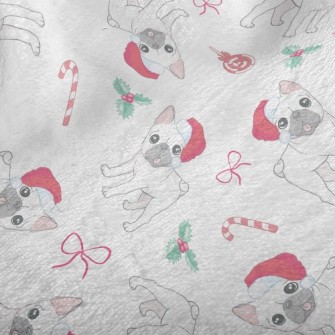 Christmas French Bulldog Minky