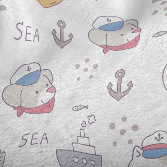 Nautical Cat And Dog Minky