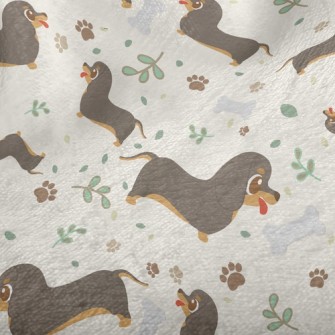 Dachshund Bones Minky