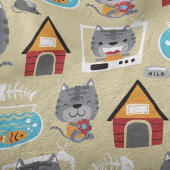 House Fish Tank Cat Minky