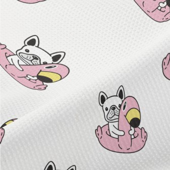 French Bulldog In Swimming Rin Piqué
