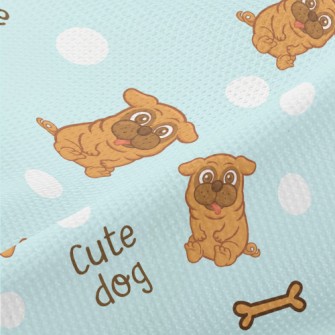 Puppy Dog Bone Piqué