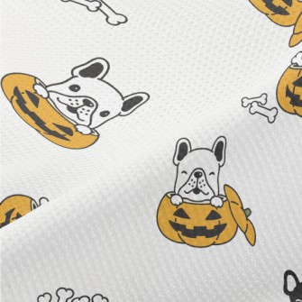 Halloween Pumpkin French Bulld Piqué