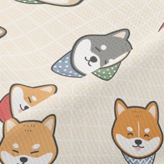 Cute Shiba Inu Piqué