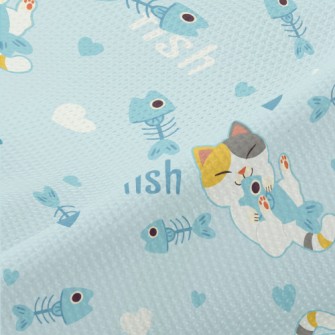 Cat Fish Bone Piqué