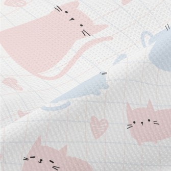 Plaid And Cat Piqué