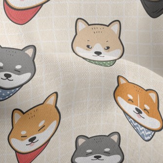 Cute Shiba Inu Lightweight Performance Linen