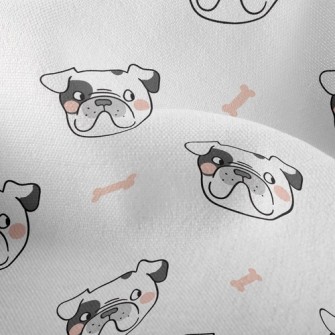 French Bulldog Dog Bone Lightweight Performance Linen