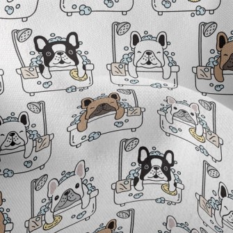 Shower French Bulldog Lightweight Performance Linen