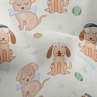 Cute Dog Lightweight Performance Linen
