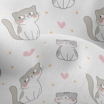 Cute Cat Lightweight Performance Linen