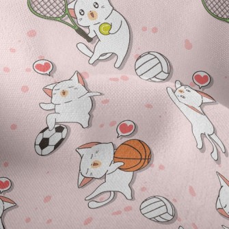 Ball Games And Cats Lightweight Performance Linen