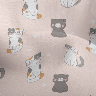 Cute Cat Lightweight Performance Linen