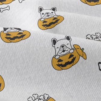 Halloween Pumpkin French Bulld Modern Jersey