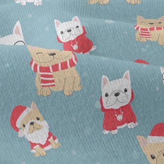 Christmas Costume French Bulld Modern Jersey