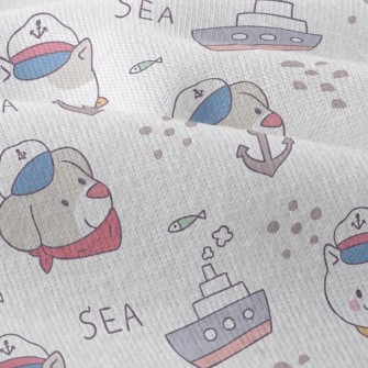 Nautical Cat And Dog Modern Jersey