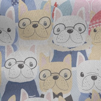 Gentleman French Bulldog Jersey Backed Fleece