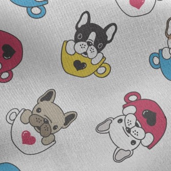 Coffee Mug French Bulldog Jersey Backed Fleece