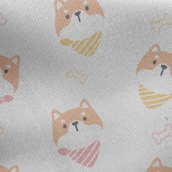 Wearing Scarf Shiba Inu Jersey Backed Fleece