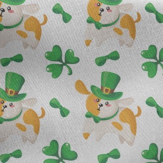 Hat Dog Clover Jersey Backed Fleece