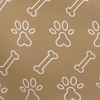 Dog Footprints Dog Bones Pongee