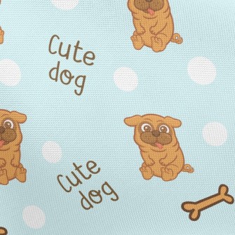 Puppy Dog Bone Pongee