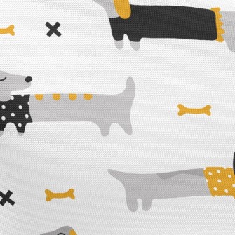 Dachshund Dog Bones Pongee